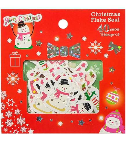 Amazon.co.jp: CCINEE クリスマスシール 100枚 ステッカー ギフト
